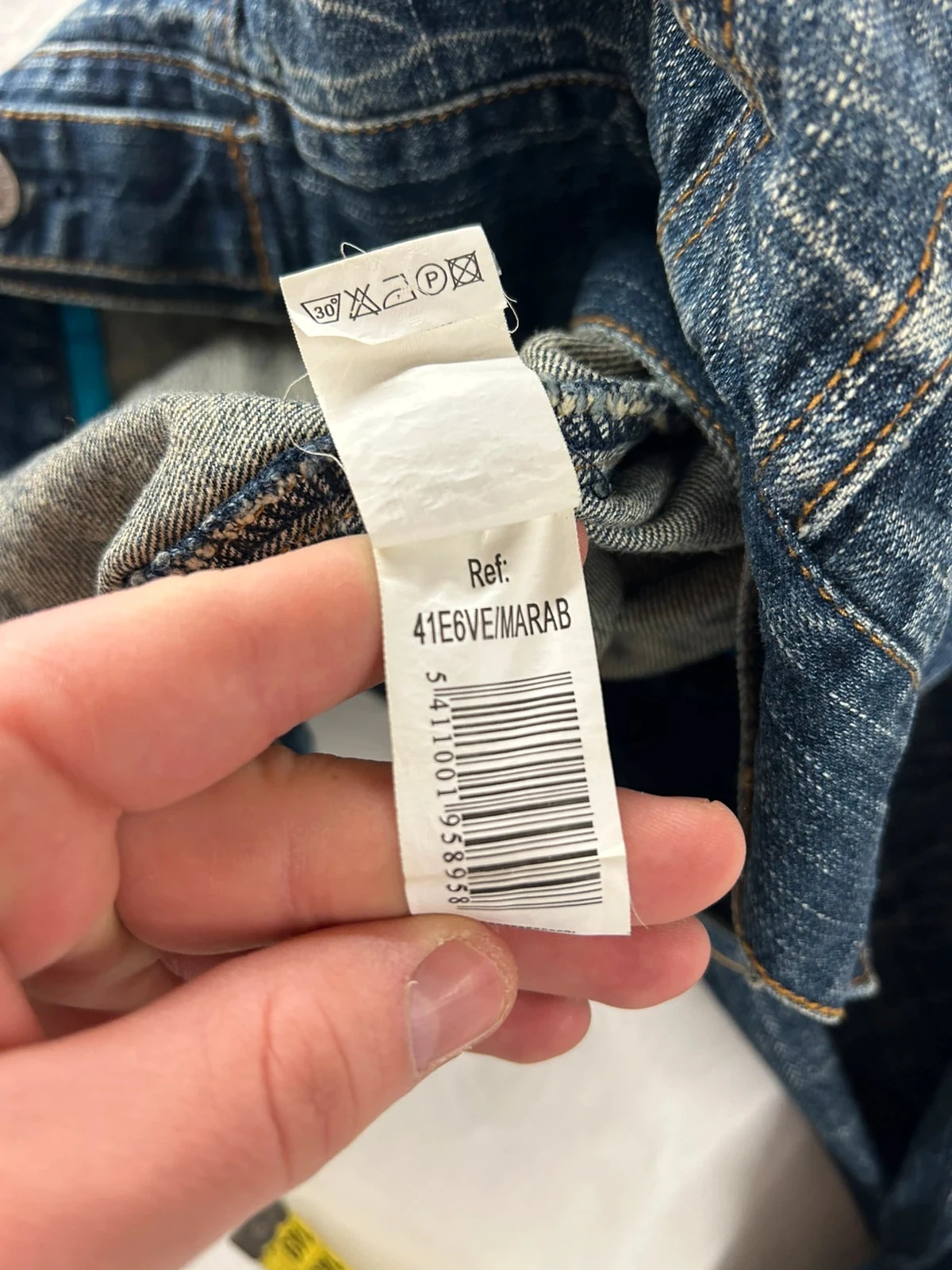 Marineblauwe vintage denim jas bnk baba nuki – photo 12